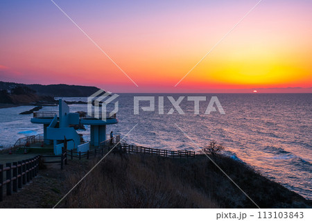 御野立公園の夕景 113103843