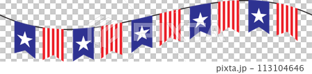 The USA flag border for celebration or holiday concept. The USA flag border for celebration or holiday concept. 113104646
