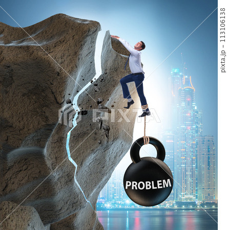 Concept of problem with businessman 113106138