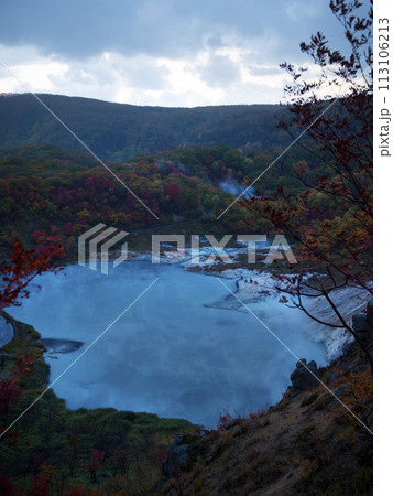 紅葉と登別温泉 113106213