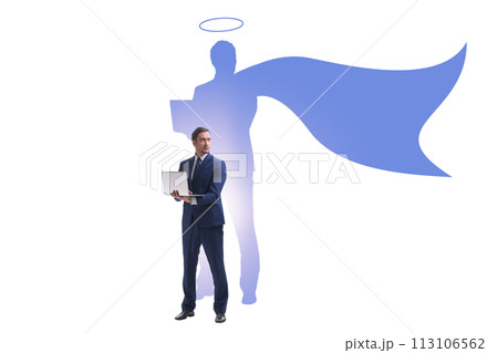Businessman in the alter ego concept Businessman in the alter ego concept 113106562