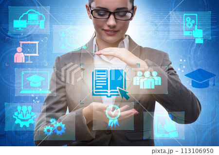 E-learning concept as modern way of education 113106950