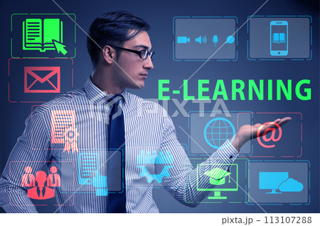 E-learning concept as modern way of education 113107288
