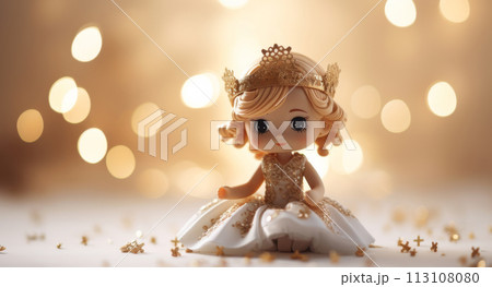 A toy doll sitting on the floor A toy doll sitting on the floor 113108080