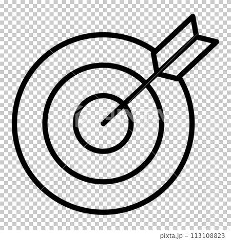 Target and arrow icon. Target and arrow icon. 113108823