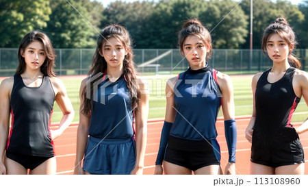 陸上部の女子大生 113108960