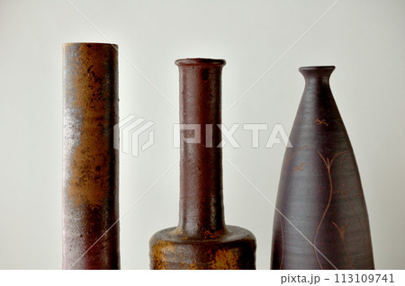 備前焼の一輪挿し 備前焼の一輪挿し 113109741