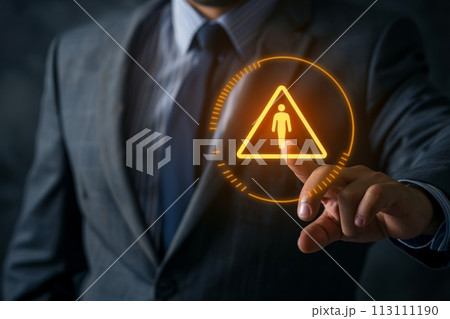 Confident Businessman happy executive colleagues partners having conversation discussing standing in Modern corporate office Confident Businessman happy executive colleagues partners having conversation discussing standing in Modern corporate office 113111190