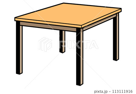 Wooden table isolated illustration, table wooden home modern decoration furniture vector Wooden table isolated illustration, table wooden home modern decoration furniture vector 113111916