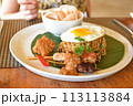 インドネシア料理のミーゴレン 113113884