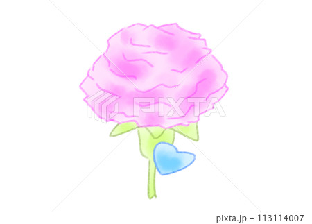 かわいいハート付きカーネーション 113114007