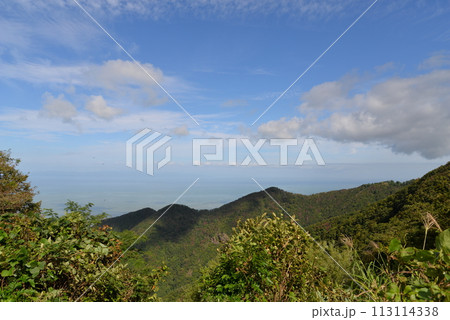弥彦山から見た日本海(新潟県) 弥彦山から見た日本海(新潟県) 113114338