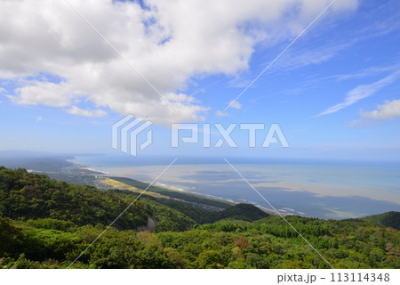 弥彦山から見た日本海(新潟県) 弥彦山から見た日本海(新潟県) 113114348