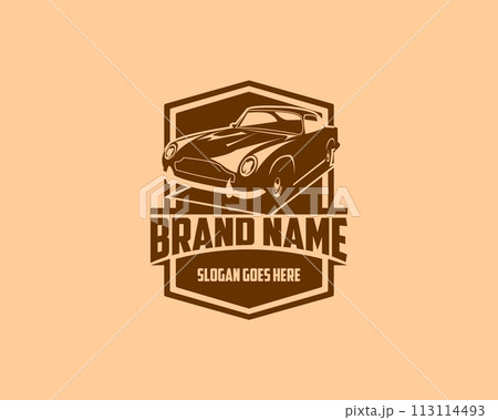 1964 aston car logo. best for car industry. isolated white background view from side. 113114493