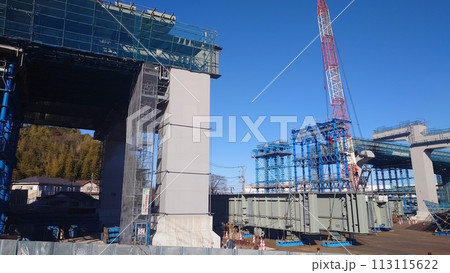 横浜環状南線_工事中の風景2024年1月_4 横浜環状南線_工事中の風景2024年1月_4 113115622
