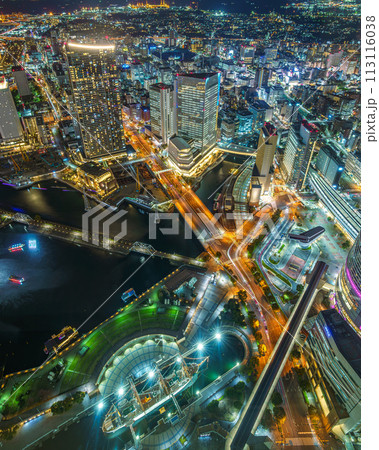 横浜ランドマークタワーからの夜景 113116038