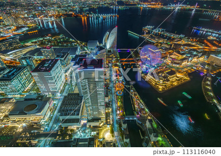 横浜ランドマークタワーからの夜景 横浜ランドマークタワーからの夜景 113116040