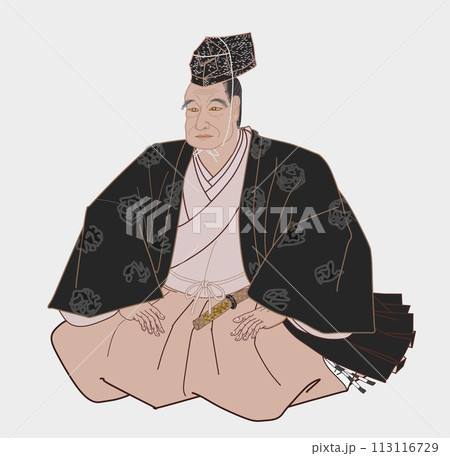 寛政の改革　松平定信の肖像（模写） 113116729