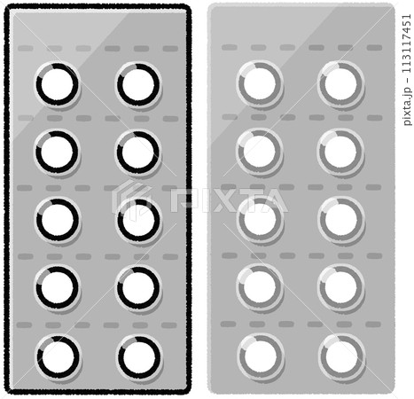錠剤の包装シート 113117451