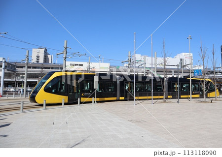 宇都宮ライトレール 宇都宮芳賀ライトレール線 JR宇都宮駅付近 宇都宮ライトレール 宇都宮芳賀ライトレール線 JR宇都宮駅付近 113118090