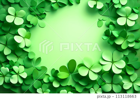St patrick blank in the middle frame of clover leaves wallpaper St patrick blank in the middle frame of clover leaves wallpaper 113118663