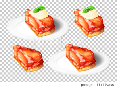 タルトタタン 1ピース 皿ありと無し タルトタタン 1ピース 皿ありと無し 113119830