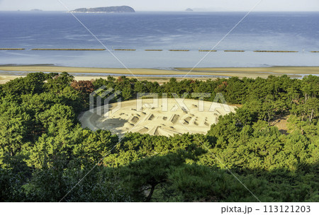 銭形砂絵 寛永通宝 香川県観音寺市 銭形砂絵 寛永通宝 香川県観音寺市 113121203