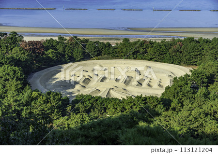 銭形砂絵　寛永通宝　香川県観音寺市 113121204