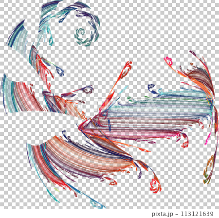 linear blue purple abstract element without...のイラスト素材 [113121639] - PIXTA