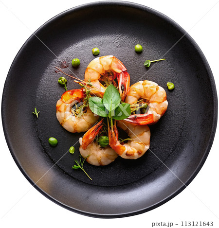 shrimps with zucchini shrimps with zucchini 113121643