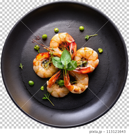 shrimps with zucchini shrimps with zucchini 113121643