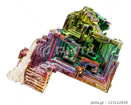 artificial bismuth crystal covered with oxide film artificial bismuth crystal covered with oxide film 113122620