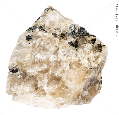 raw cryolite mineral isolated on white 113122645