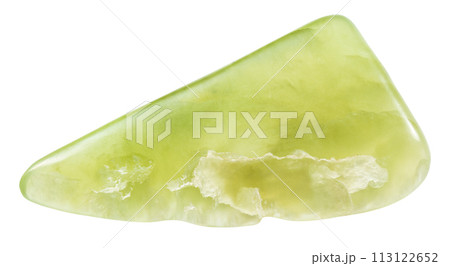 polished vesuvianite mineral isolated on white 113122652