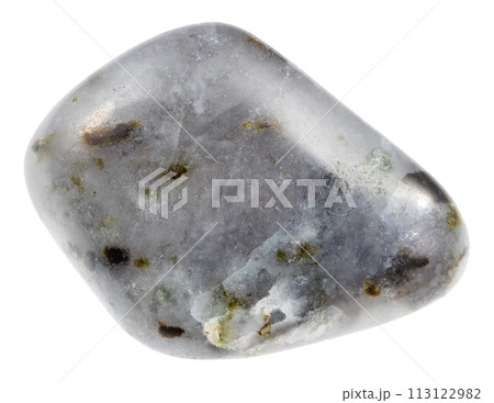 polished melilite mineral isolated on white 113122982