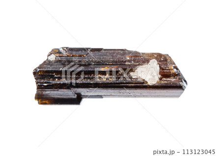 raw rutile crystal isolated on white 113123045
