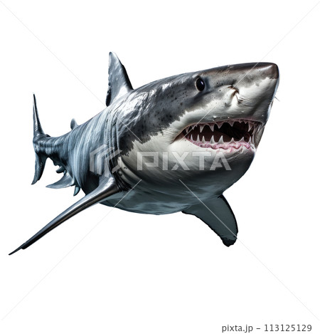 blue shark isolated 113125129