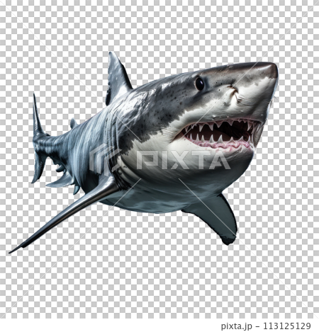 blue shark isolated 113125129