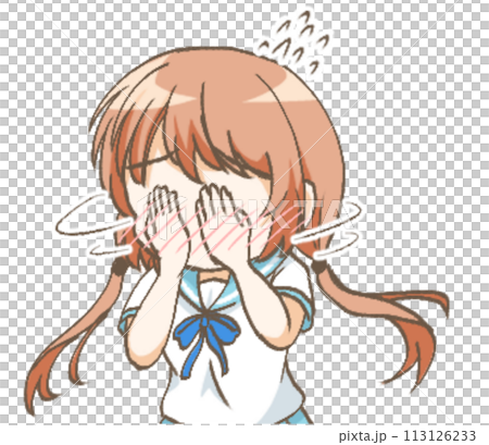 一個女孩的例證震驚 113126233