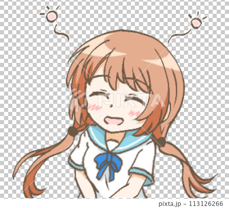 Illustration of a plump girl 113126266