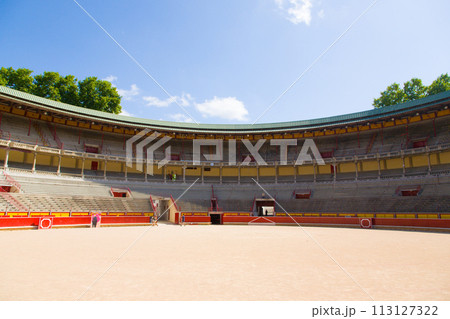 Plaza de Toros de Pamplona view, Pampeluna, Spain 113127322