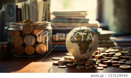 Global Knowledge and Financial Growth Concept Ai generated Global Knowledge and Financial Growth Concept Ai generated 113129540