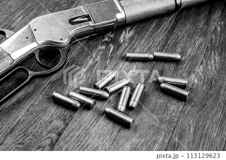 Old west rifle and ammunition Old west rifle and ammunition 113129623