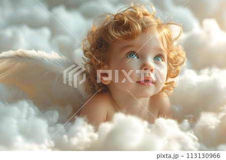 かわいい天使の子供5 AI生成画像 かわいい天使の子供5 AI生成画像 113130966