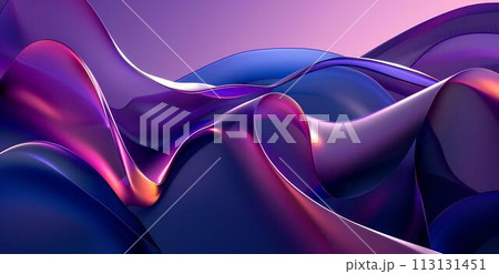 Abstract background with smooth llines in purple and blue colors for elegant design cover or fantasy composition. Gradient include. Abstract background with smooth llines in purple and blue colors for elegant design cover or fantasy composition. Gradient include. 113131451