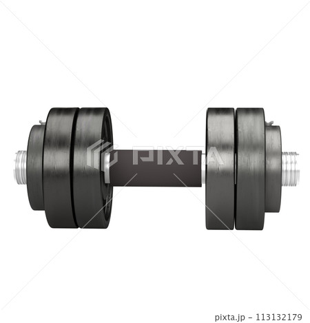 The dumbbell png image for bodybuilding or gym concept 3d rendering. The dumbbell png image for bodybuilding or gym concept 3d rendering. 113132179