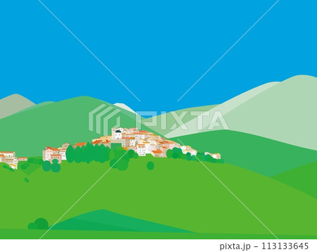 カステッルッチョ・ディ・ノルチャ castelluccio di norcia ウンブリア イタリア カステッルッチョ・ディ・ノルチャ castelluccio di norcia ウンブリア イタリア 113133645