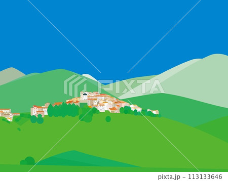 カステッルッチョ・ディ・ノルチャ castelluccio di norcia ウンブリア イタリア カステッルッチョ・ディ・ノルチャ castelluccio di norcia ウンブリア イタリア 113133646