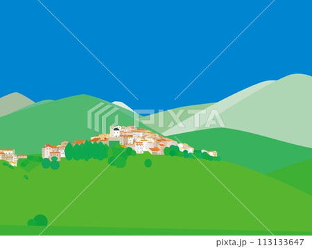 カステッルッチョ・ディ・ノルチャ castelluccio di norcia ウンブリア イタリア カステッルッチョ・ディ・ノルチャ castelluccio di norcia ウンブリア イタリア 113133647
