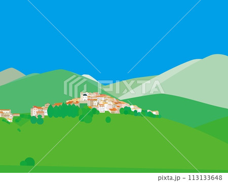 カステッルッチョ・ディ・ノルチャ castelluccio di norcia ウンブリア イタリア カステッルッチョ・ディ・ノルチャ castelluccio di norcia ウンブリア イタリア 113133648